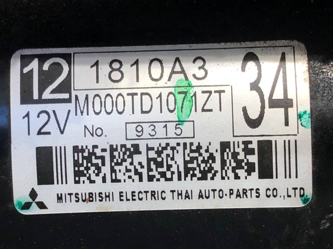 Стартер Mitsubishi Space Star M000TD1071ZT — фото детали 5