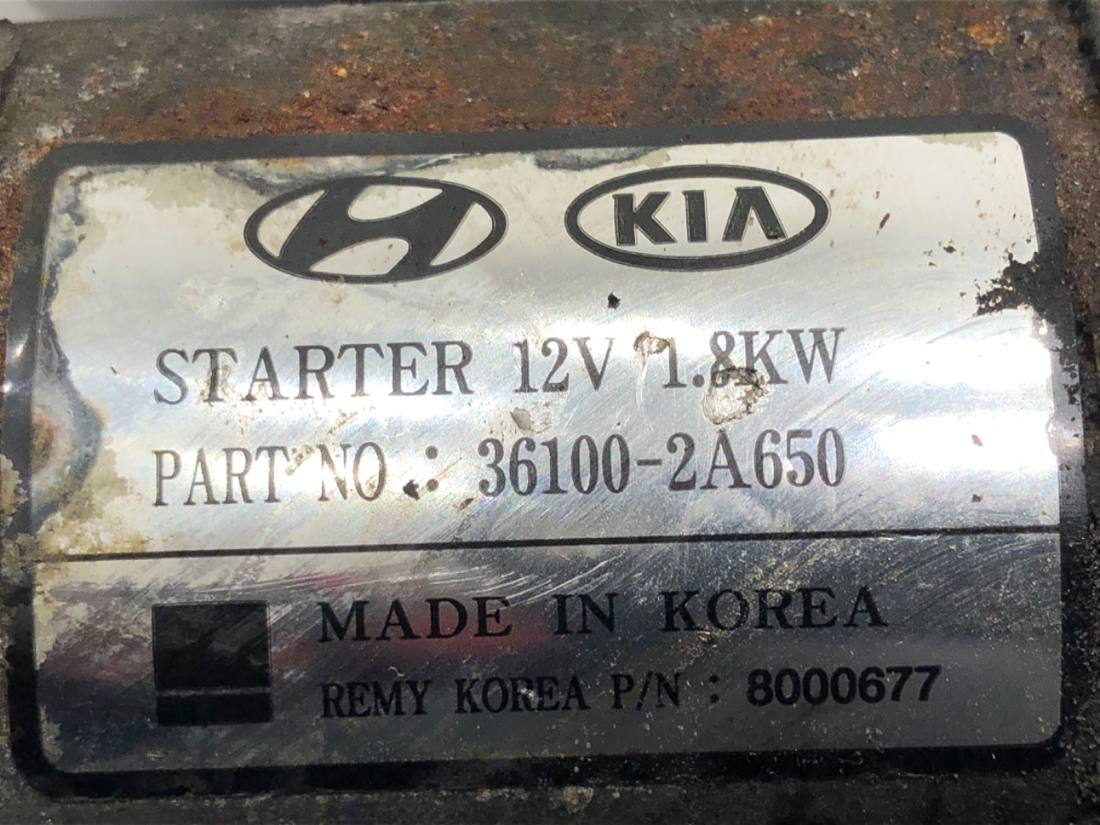 Стартер Hyundai I20 36100-2A650 — фото деталі 5