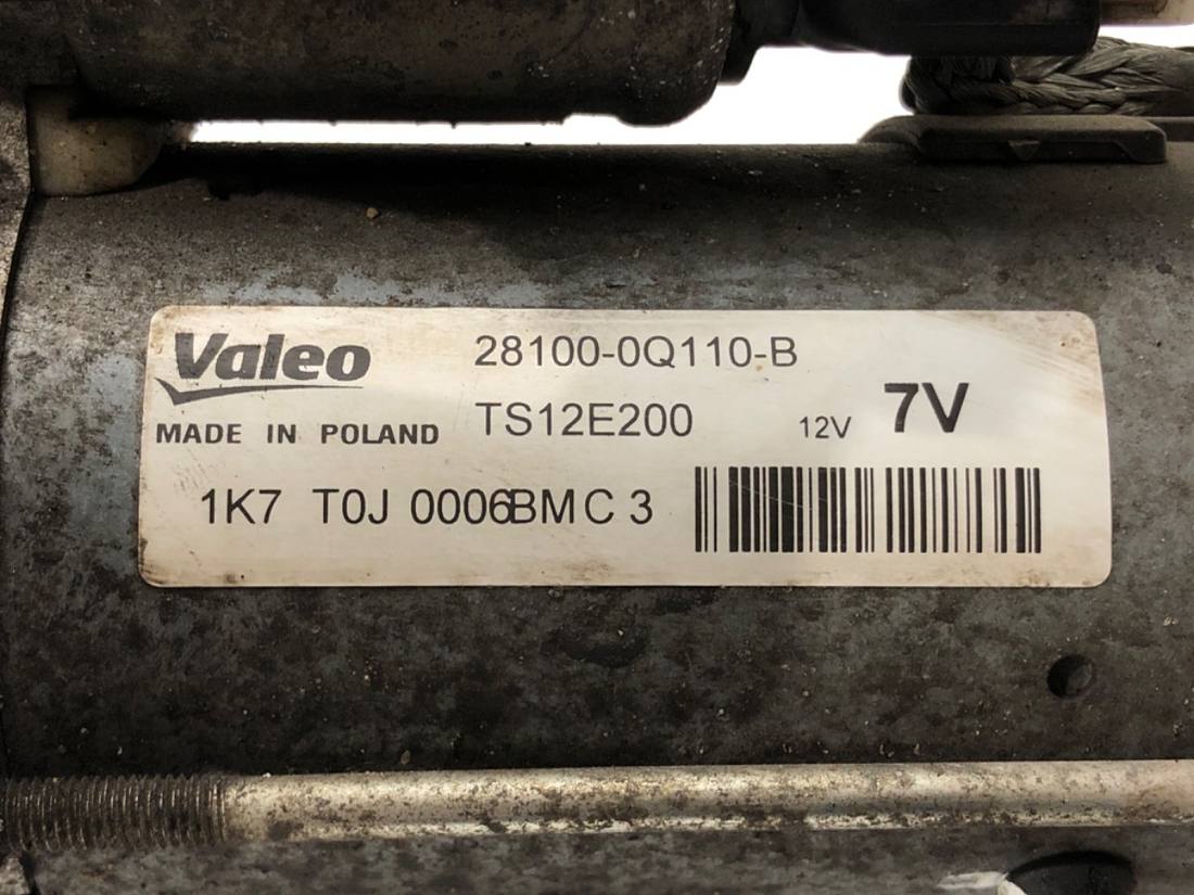 Стартер Toyota Aygo 28100-0Q110-B — фото деталі 3