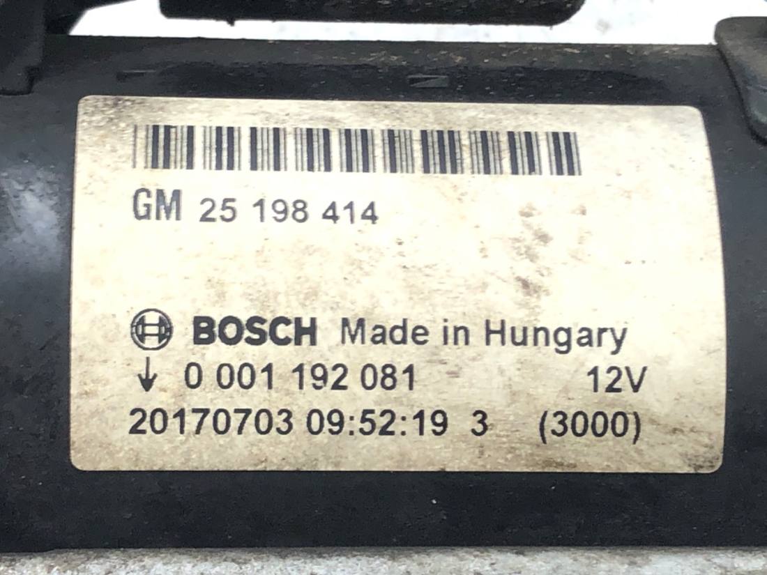 Стартер Opel Astra J 0001192081 — фото деталі 4