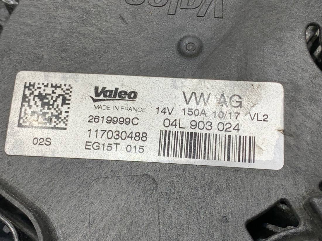Генератор Audi A4 B9 04L903024 — фото деталі 4