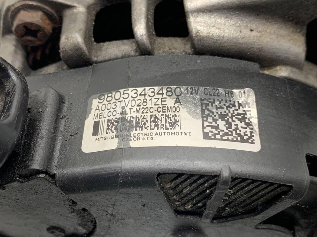 Генератор Peugeot Boxer 9805343480 — фото деталі 3