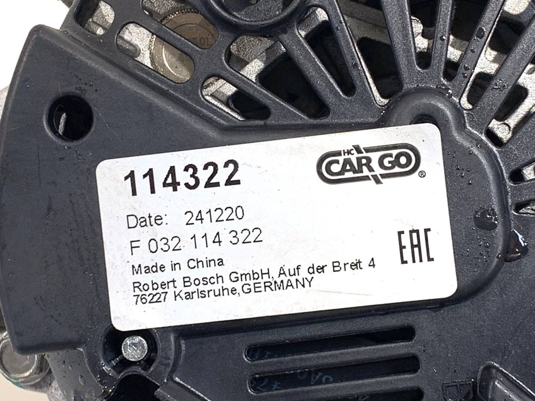 Генератор Skoda Superb 3 114322 — фото деталі 4