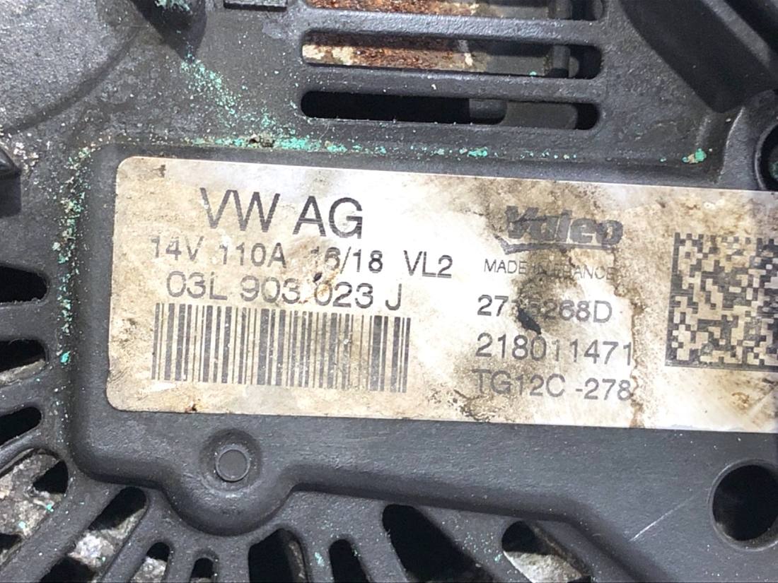 Генератор Skoda Rapid 03L903023J — фото деталі 4