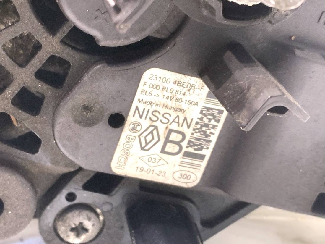 Генератор Nissan Qashqai 231004BE0B-F — фото деталі 5