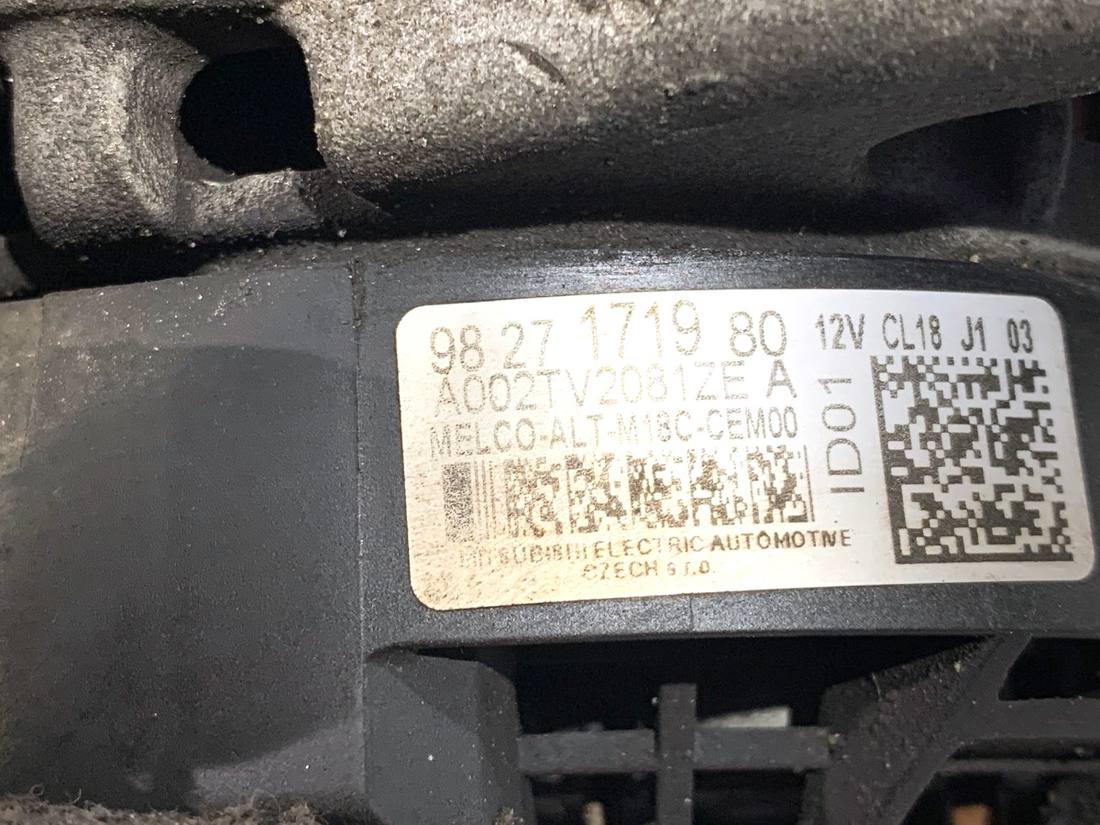 Генератор Toyota Proace City 9827171980 — фото деталі 4