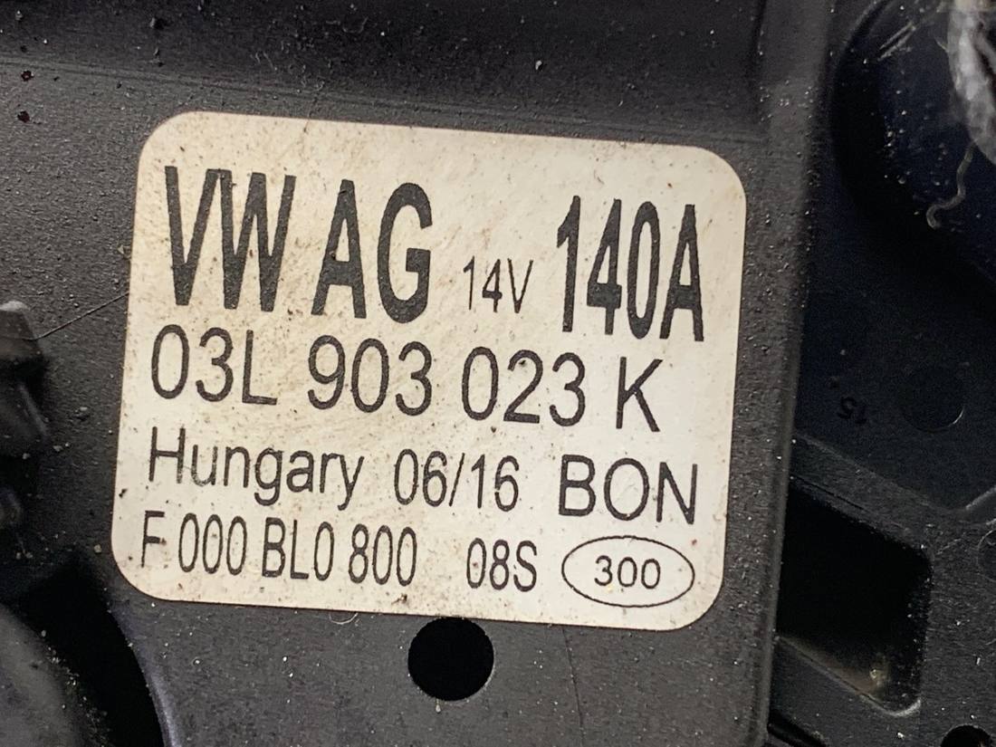 Генератор Volkswagen Golf 7 03L903023K — фото деталі 4