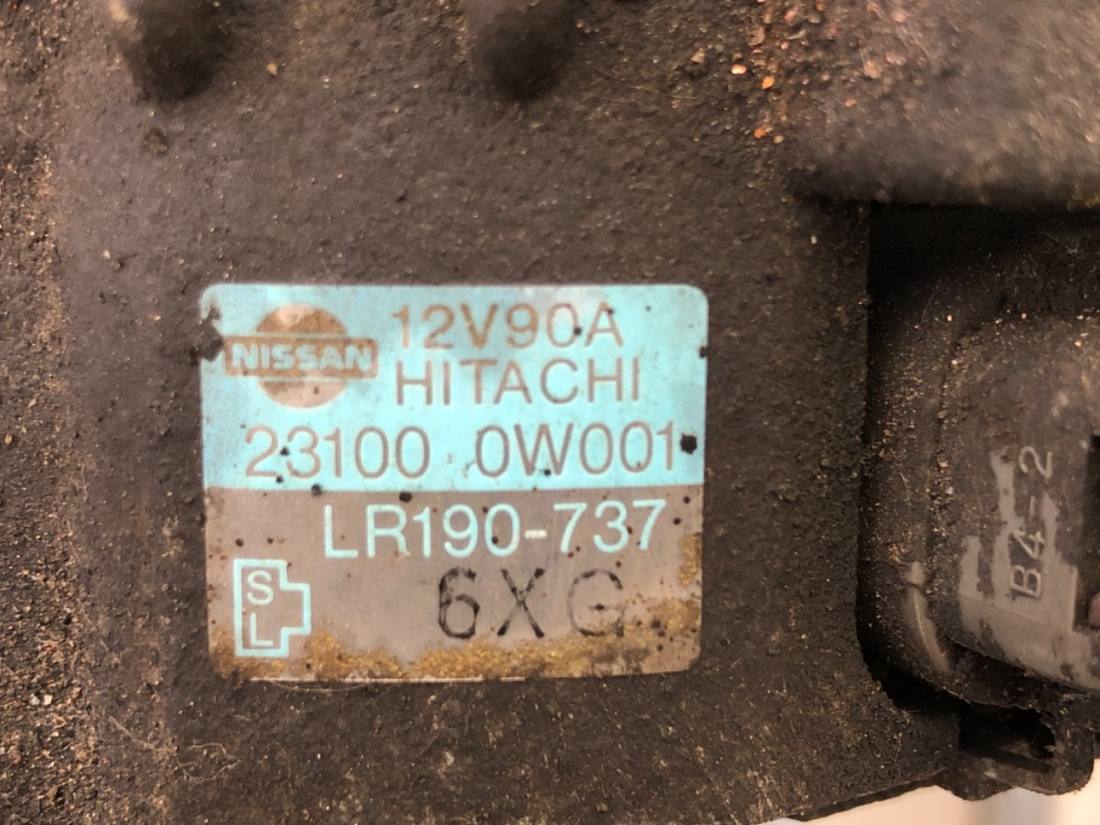 Генератор Nissan Pathfinder 231000W001 — фото деталі 5