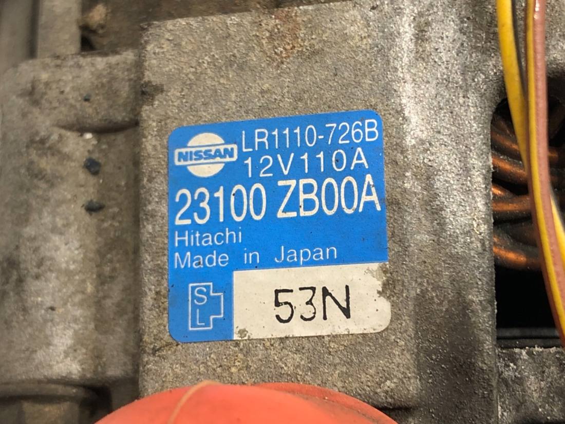Генератор Nissan Altima 23100ZB00A — фото деталі 4