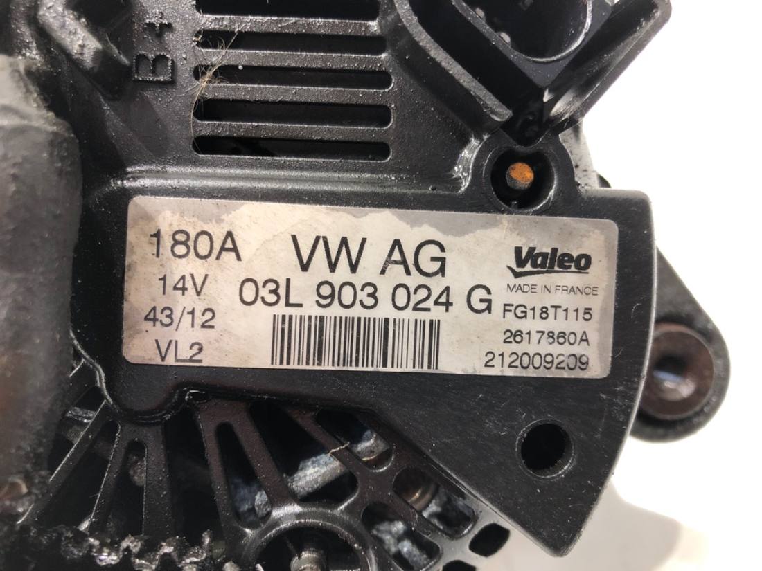 Генератор Volkswagen Transporter T5 03L903024G — фото деталі 5