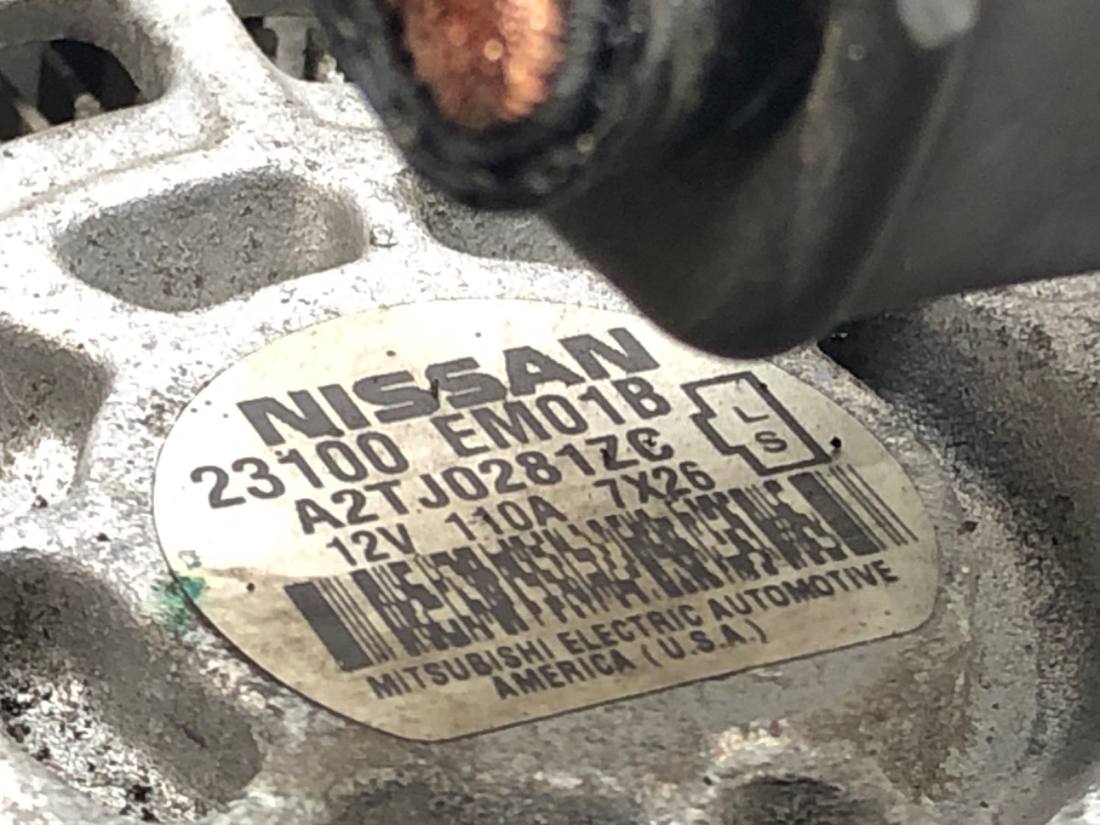 Генератор Nissan Sentra B15 23100EM01B — фото деталі 4