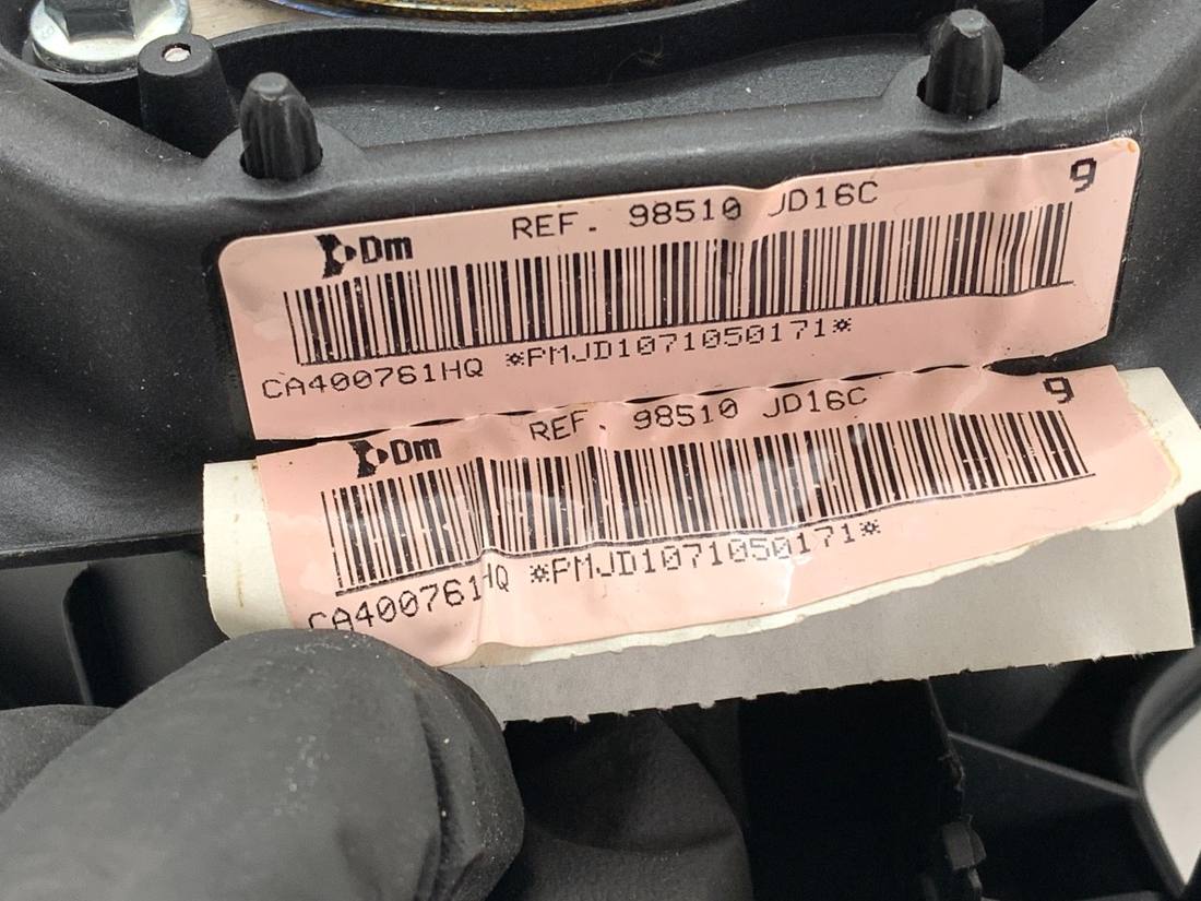 Подушка безопасности Airbag Nissan Qashqai 98510JD16C — фото детали 4