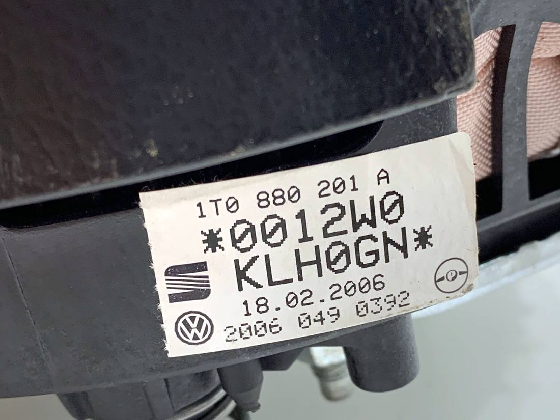 Подушка безпеки Airbag Volkswagen Touran 1T0880201A — фото деталі 4