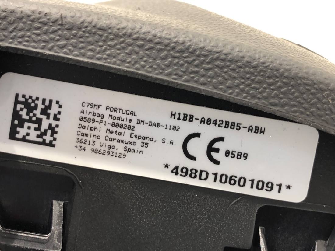 Подушка безопасности Airbag Ford Fiesta H1BB-A042B85-ABW — фото детали 4