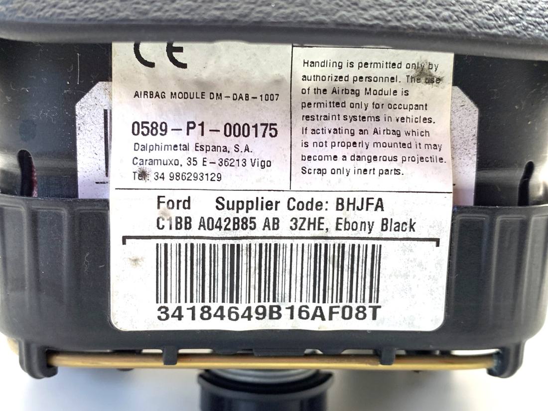Подушка безпеки Airbag Ford Fiesta C1BB-A042B85-AB — фото деталі 4