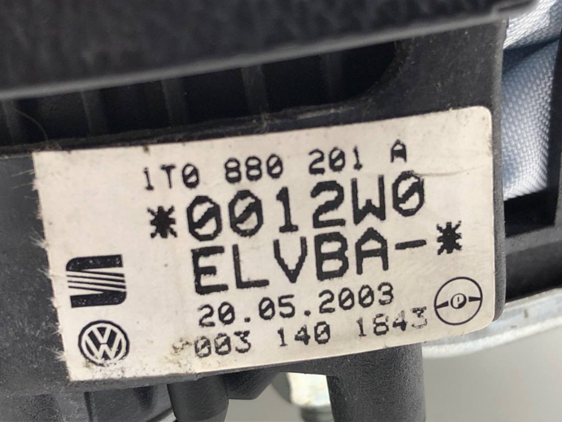 Подушка безпеки Airbag Volkswagen Touran 1T0880201A — фото деталі 5
