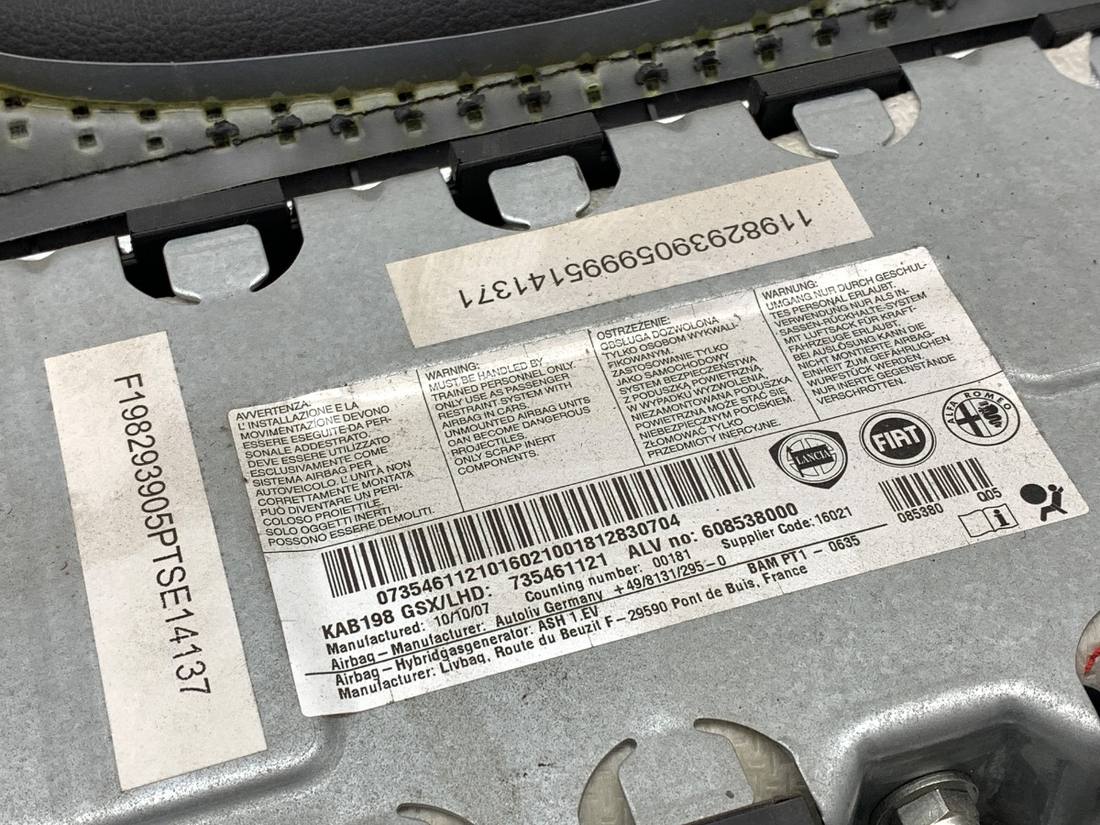 Подушка безопасности Airbag Fiat Bravo 735461121 — фото детали 3
