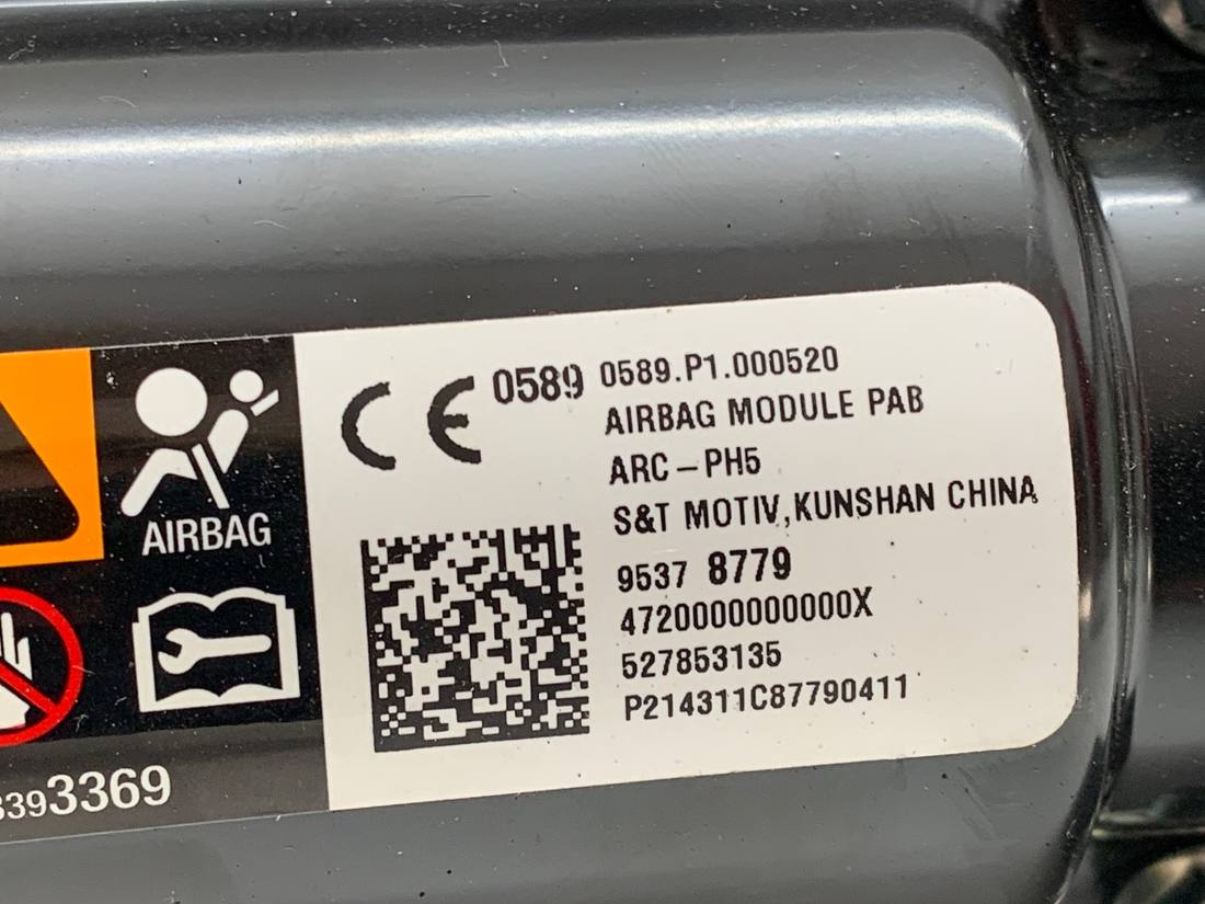 Подушка безопасности Airbag Opel Mokka 95378779 — фото детали 4