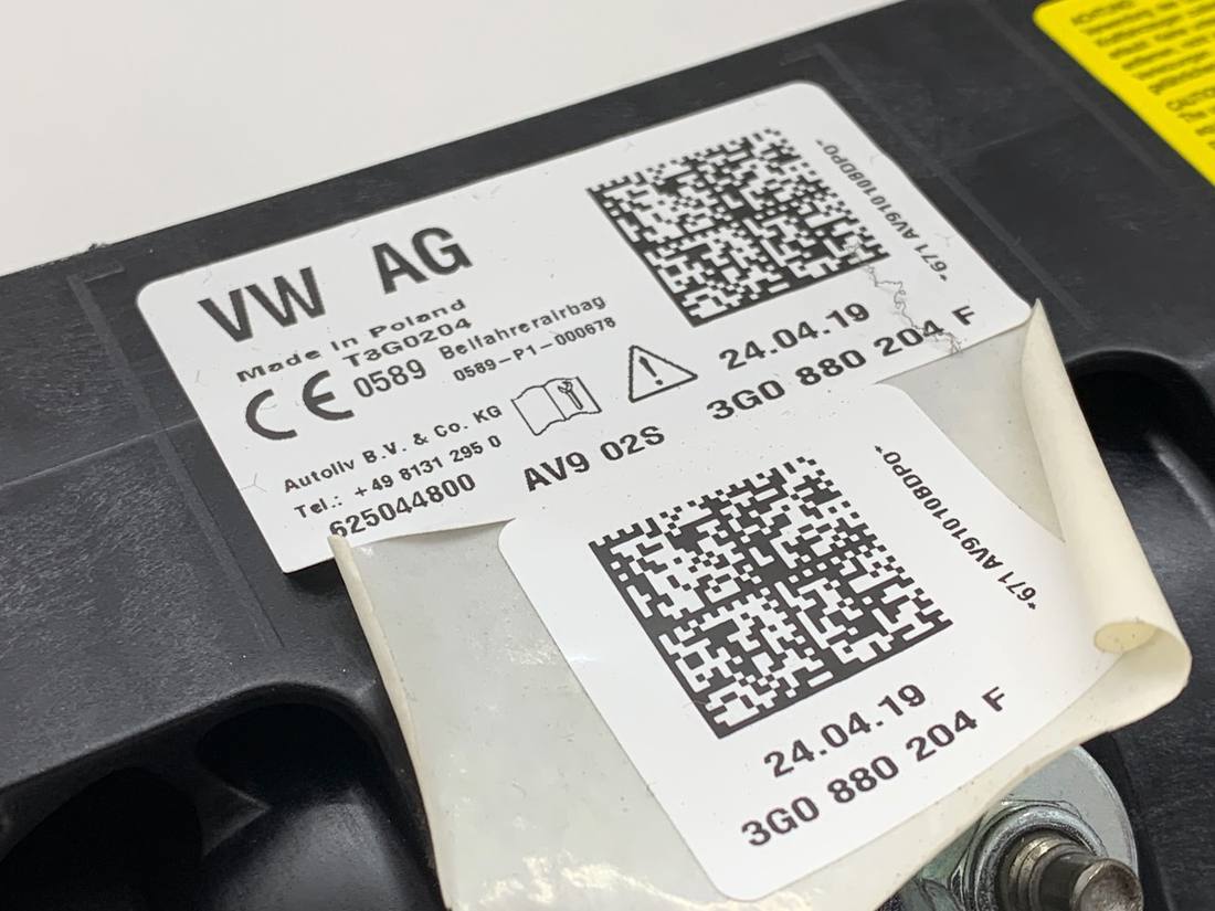 Подушка безопасности Airbag Volkswagen Arteon 3G0880204F — фото детали 4