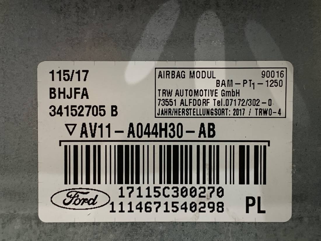 Подушка безпеки Airbag Ford B-Max AV11-A044H30-AB — фото деталі 4