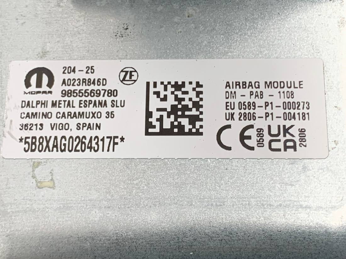 Подушка безопасности Airbag Opel Frontera 9855569780 — фото детали 6