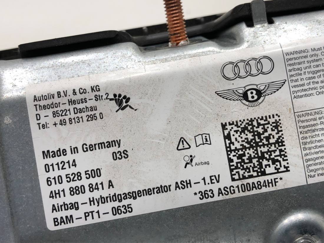 Подушка безпеки Airbag Audi A8 D4 4H1880841A — фото деталі 3