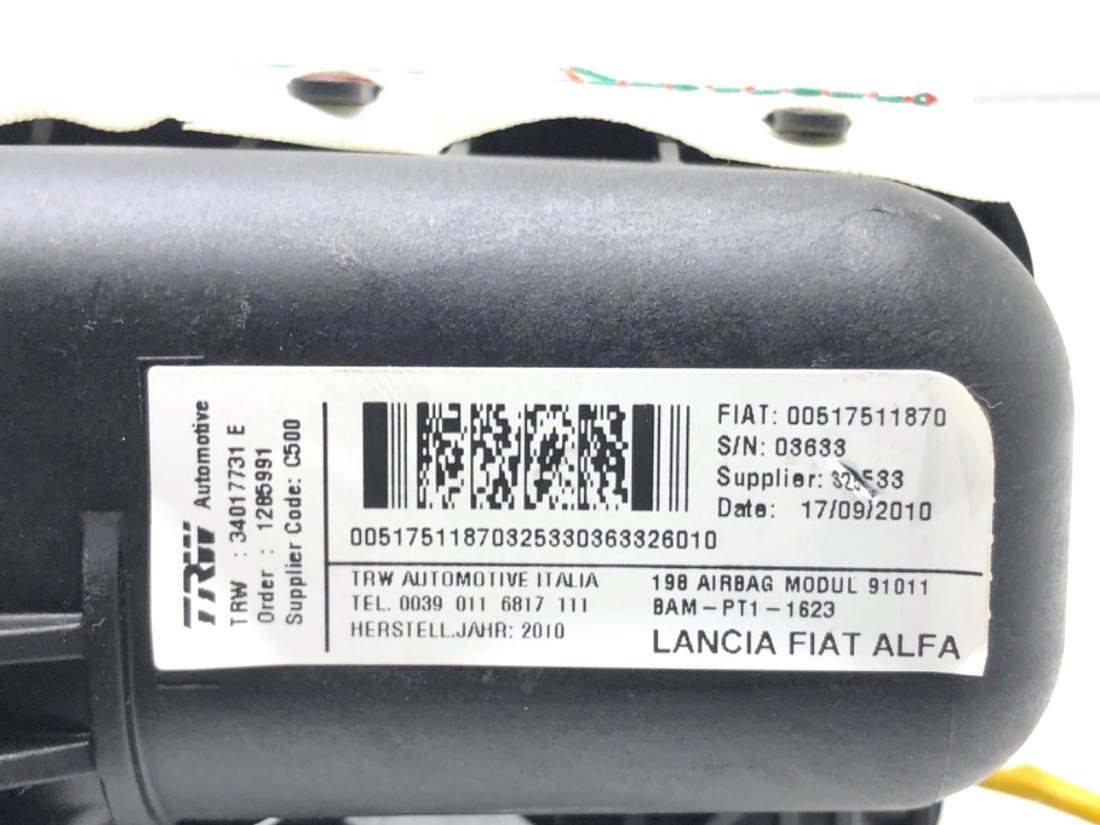 Подушка безопасности Airbag Fiat Bravo 00517511870 — фото детали 4