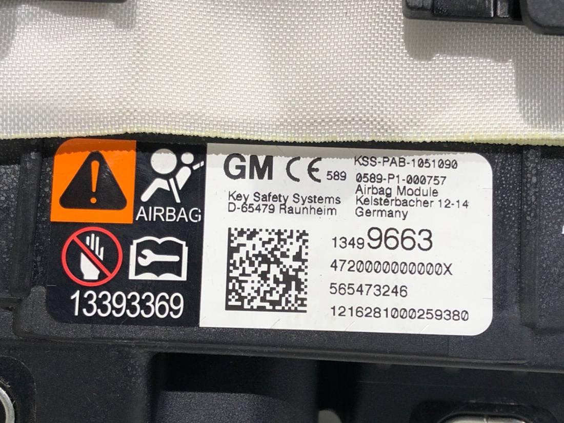 Подушка безпеки Airbag Opel Astra K 13499663 — фото деталі 4