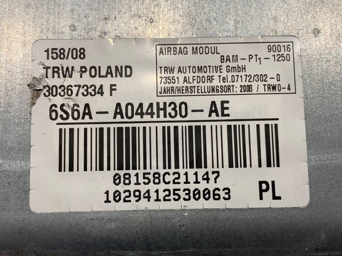Подушка безпеки Airbag Ford Fusion 6S6A-A044H30-AE — фото деталі 5