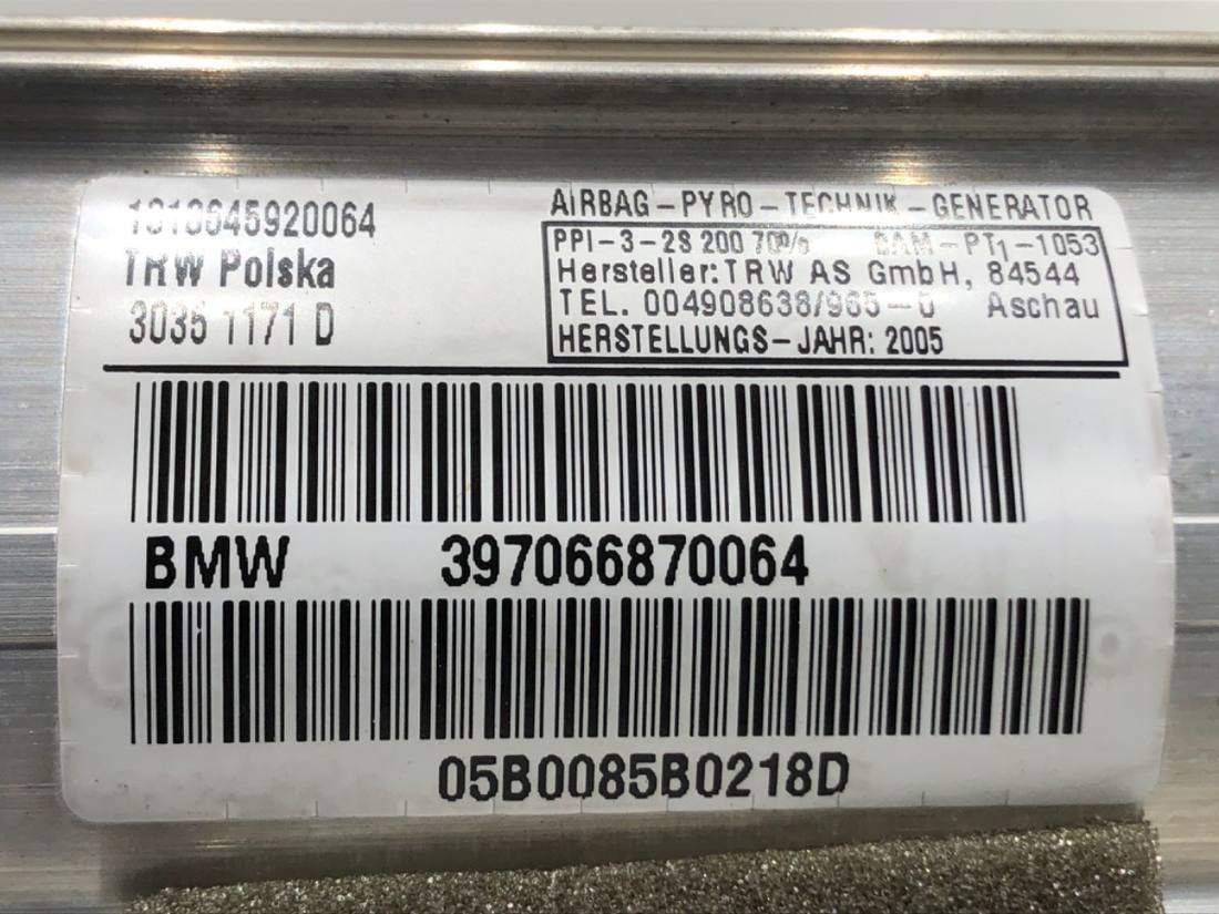 Подушка безопасности Airbag BMW 1 E87 — фото детали 3