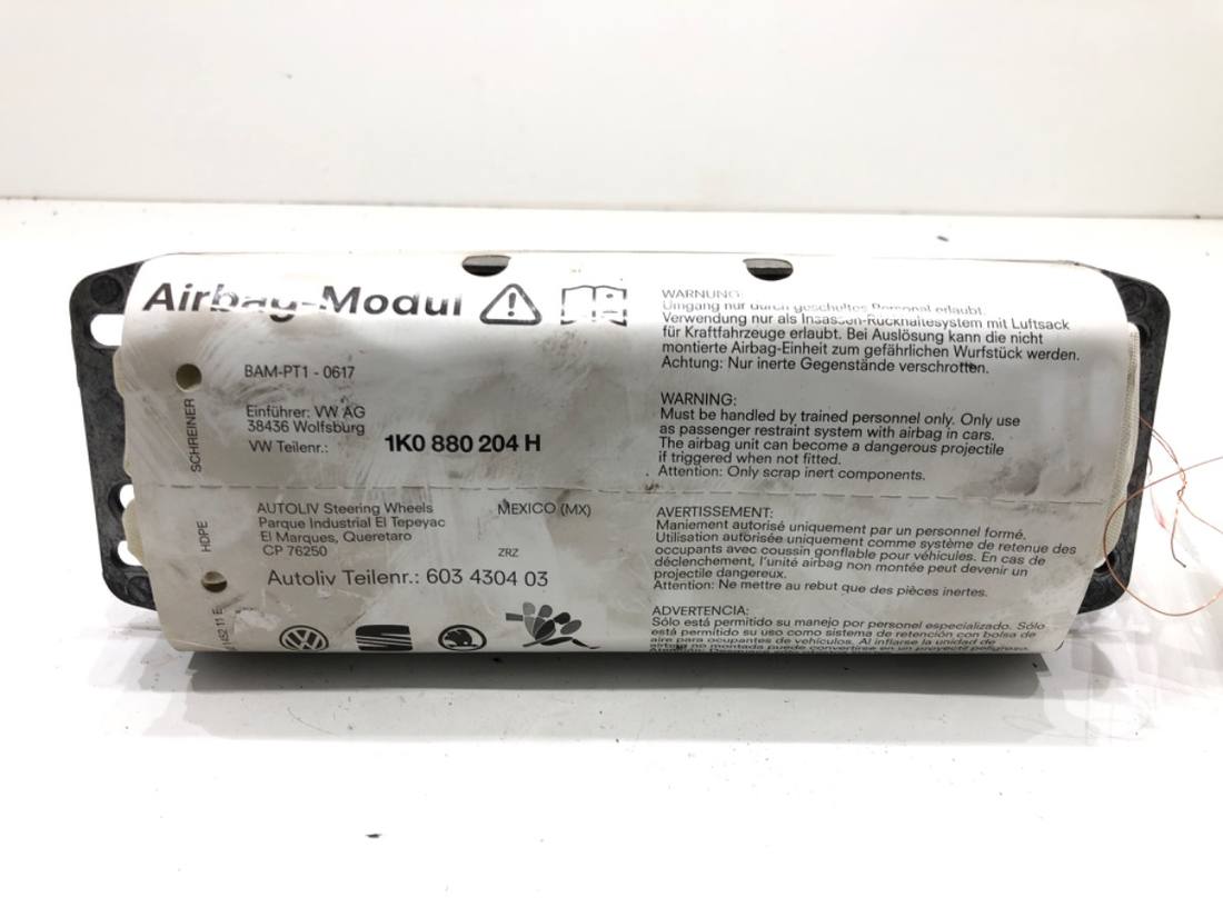 Подушка безпеки Airbag Volkswagen Jetta 1K0880204H