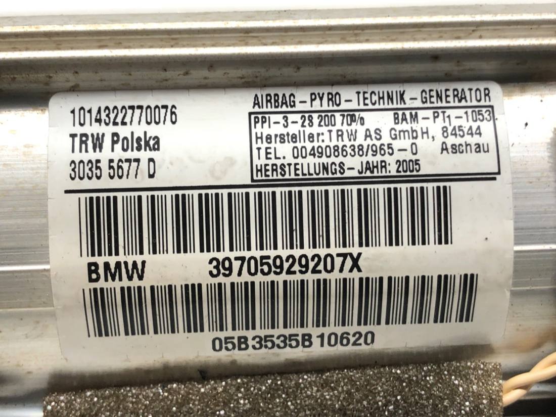 Подушка безпеки Airbag BMW 3 E90 30355677D — фото деталі 3