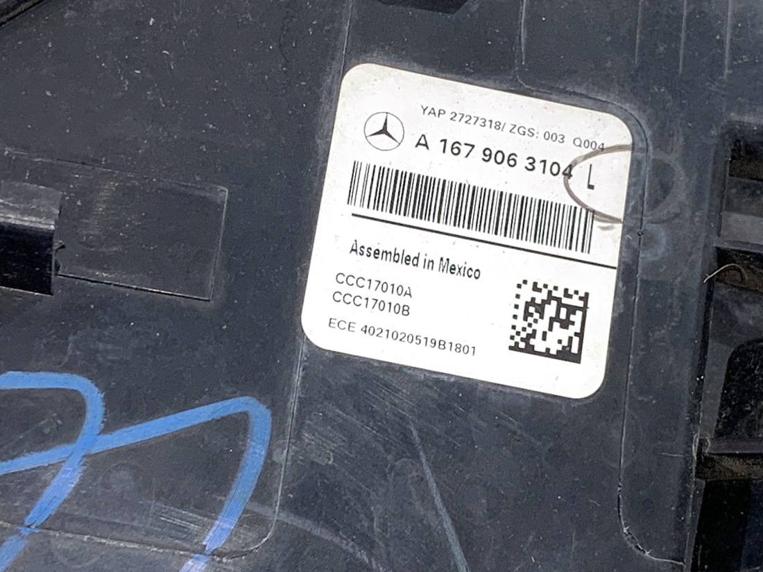 Ліхтар задній лівий Mercedes GLE V167 A1679063104 — фото деталі 5