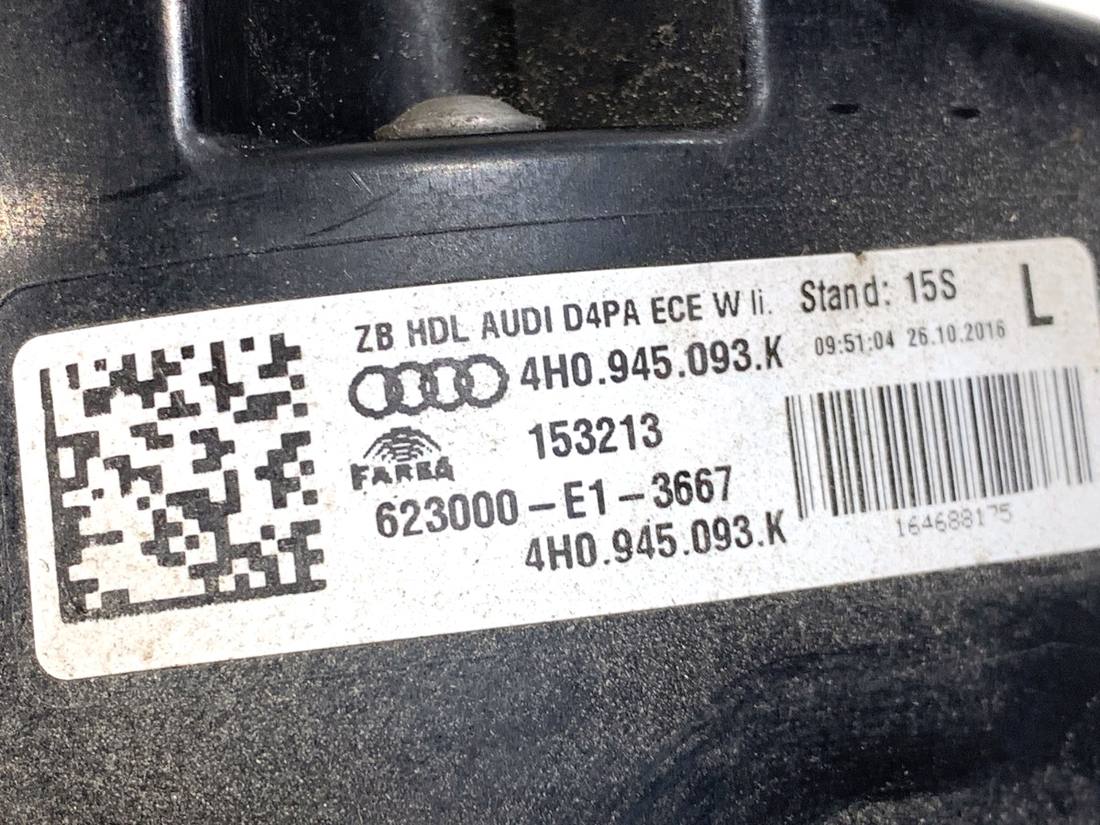 Ліхтар задній лівий Audi A8 D4 4H0945093K — фото деталі 4