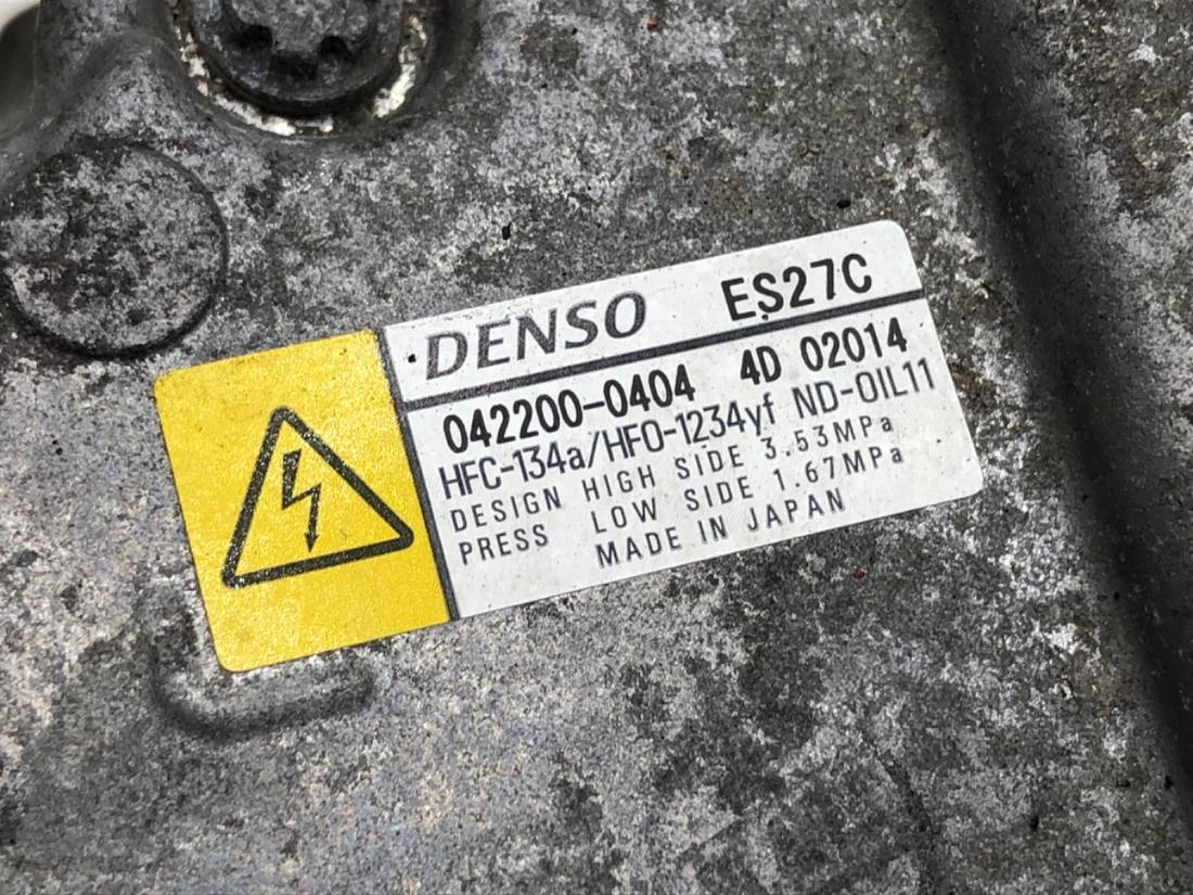 Компрессор кондиционера Lexus CT 042200-0404 — фото детали 5