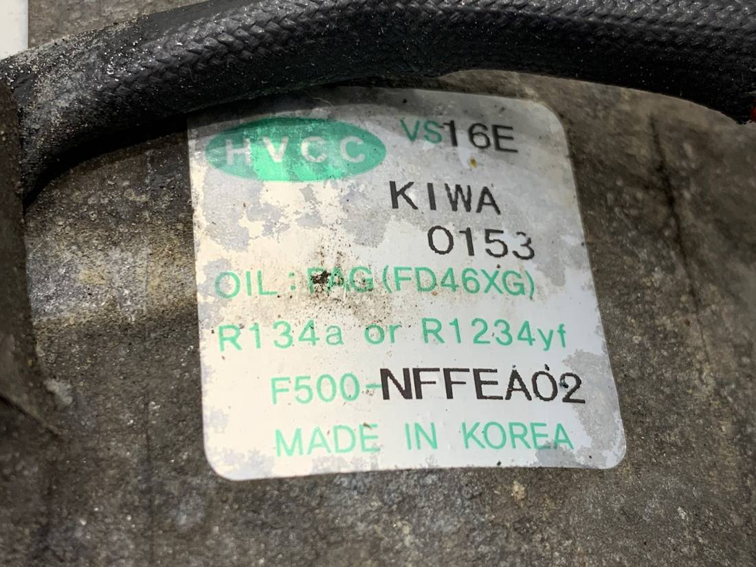 Компрессор кондиционера Hyundai Tucson F500-NFFEA02 — фото детали 4