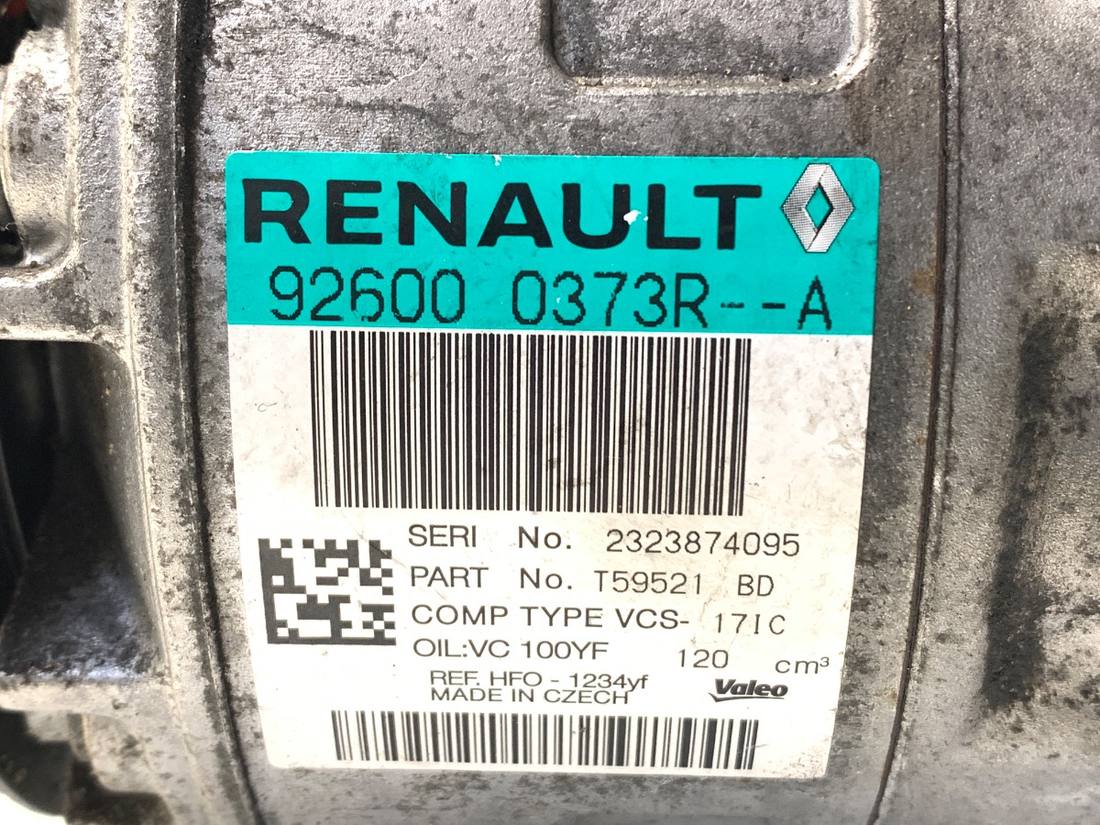 Компресор кондиціонера Renault Trafic 926000373R — фото деталі 6
