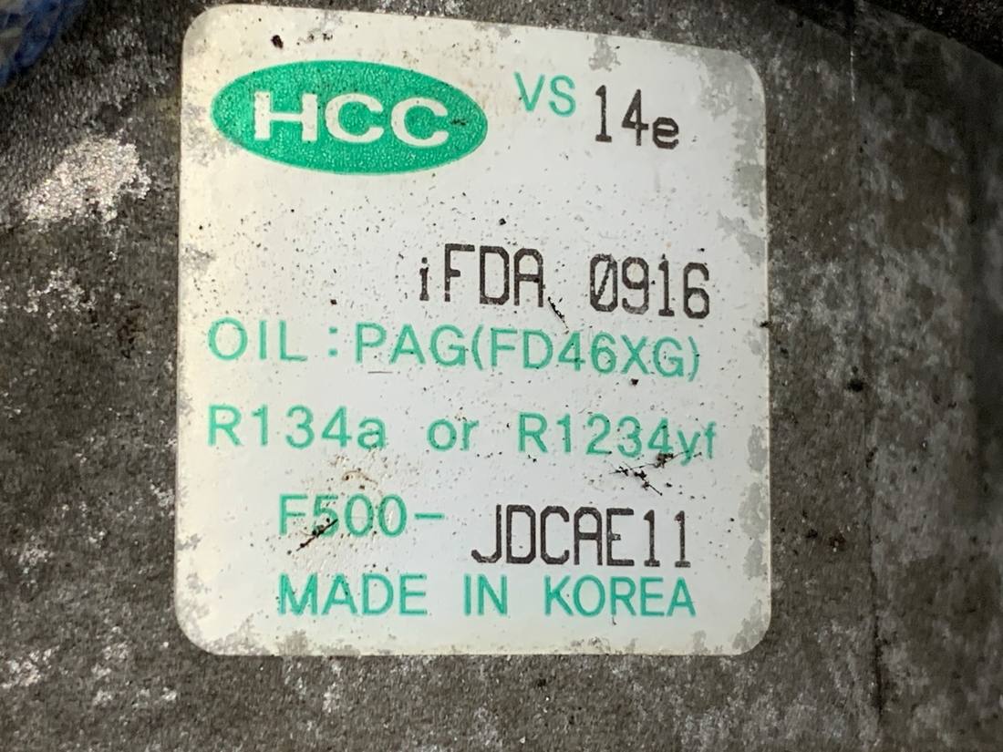 Компресор кондиціонера Hyundai I30 F500-JDCAE11 — фото деталі 4