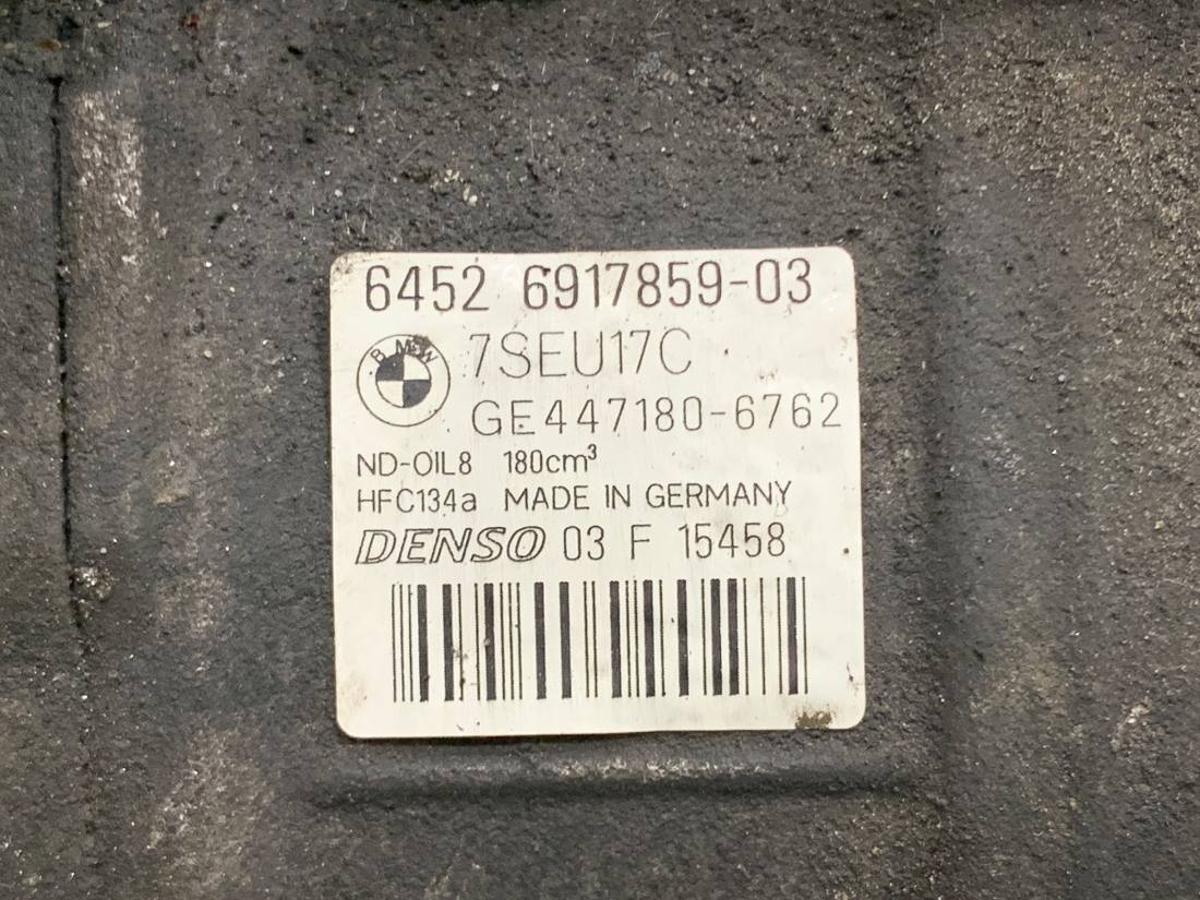 Компресор кондиціонера BMW 5 E60 6917859 — фото деталі 5