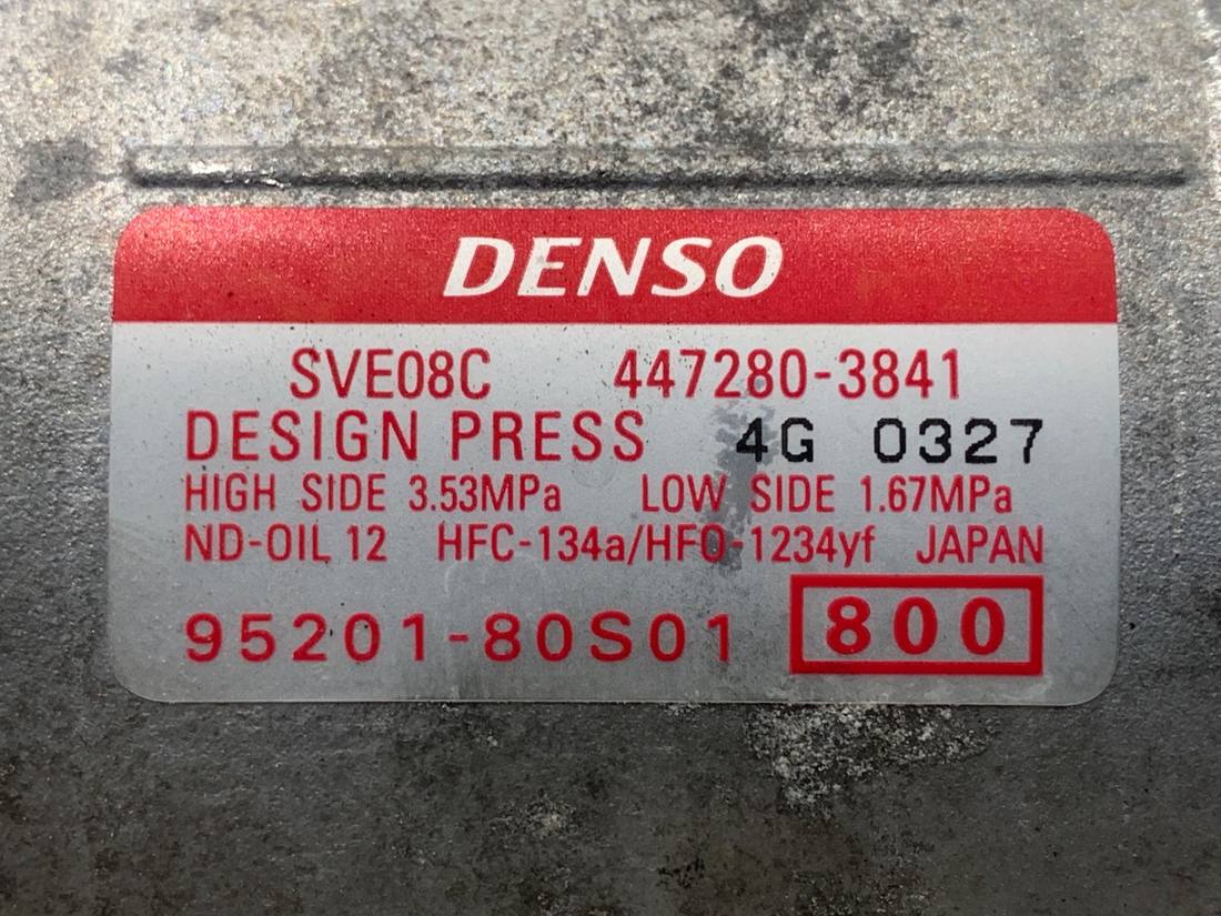 Компресор кондиціонера Suzuki Swift 447280-3841 — фото деталі 4