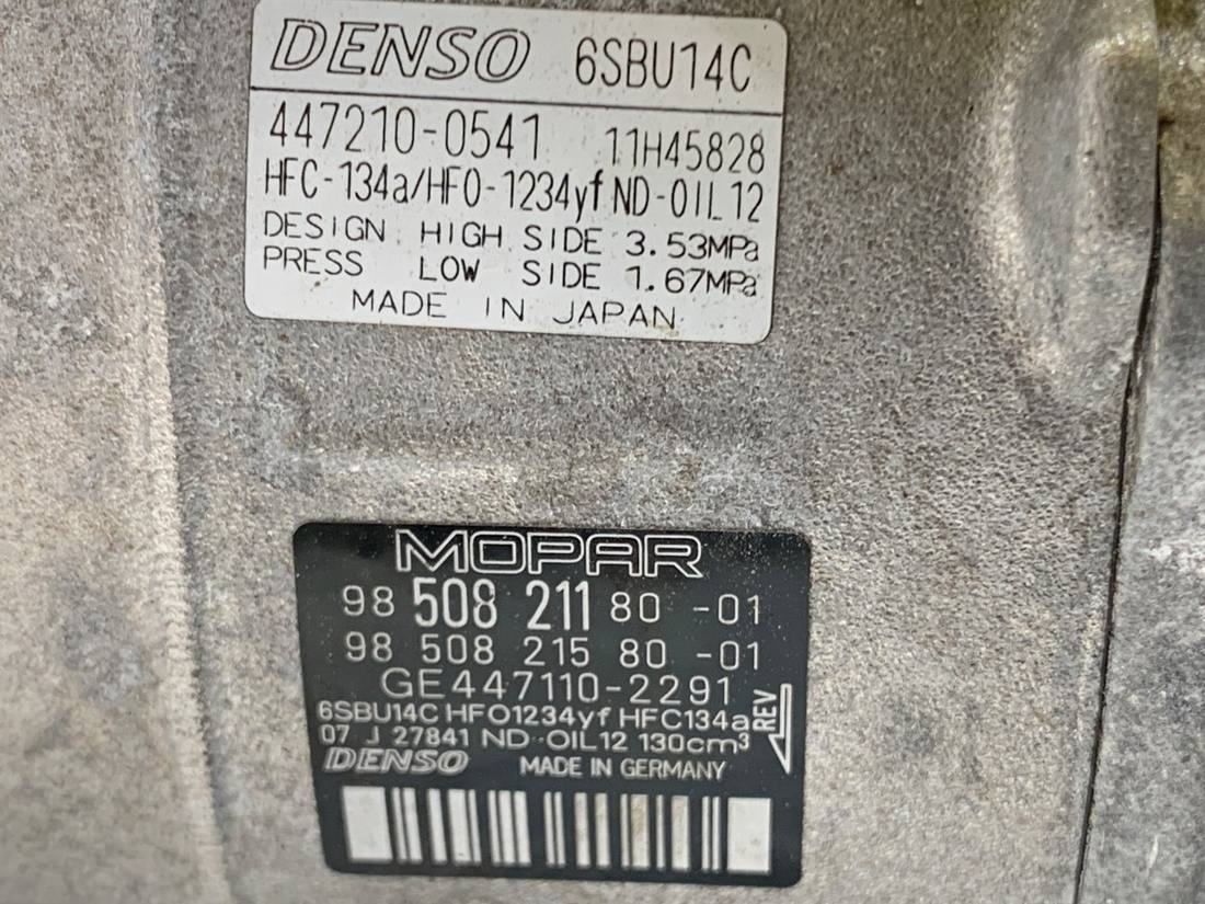Компресор кондиціонера Opel Frontera 9850821180 — фото деталі 4