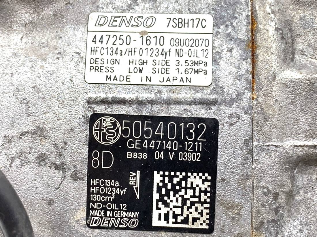 Компрессор кондиционера Alfa romeo Stelvio 50540132 447250-1610 — фото детали 7