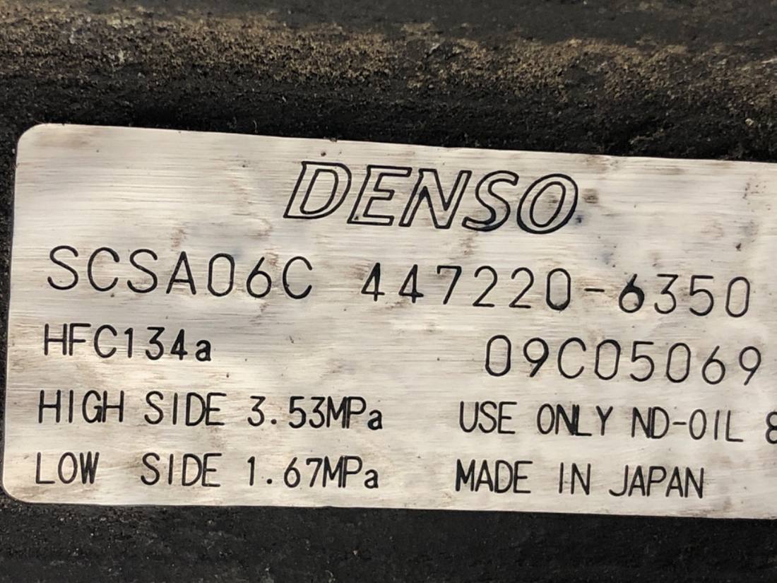 Компресор кондиціонера Toyota Corolla Verso 447220-6350 — фото деталі 4