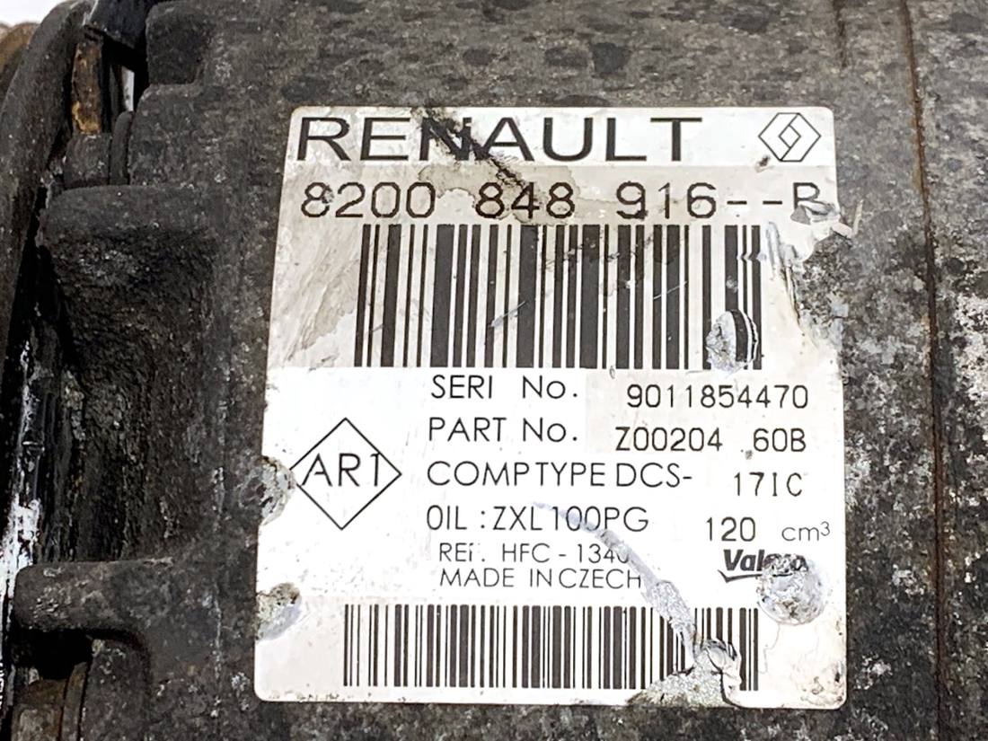 Компресор кондиціонера Renault Master 8200848916R — фото деталі 4