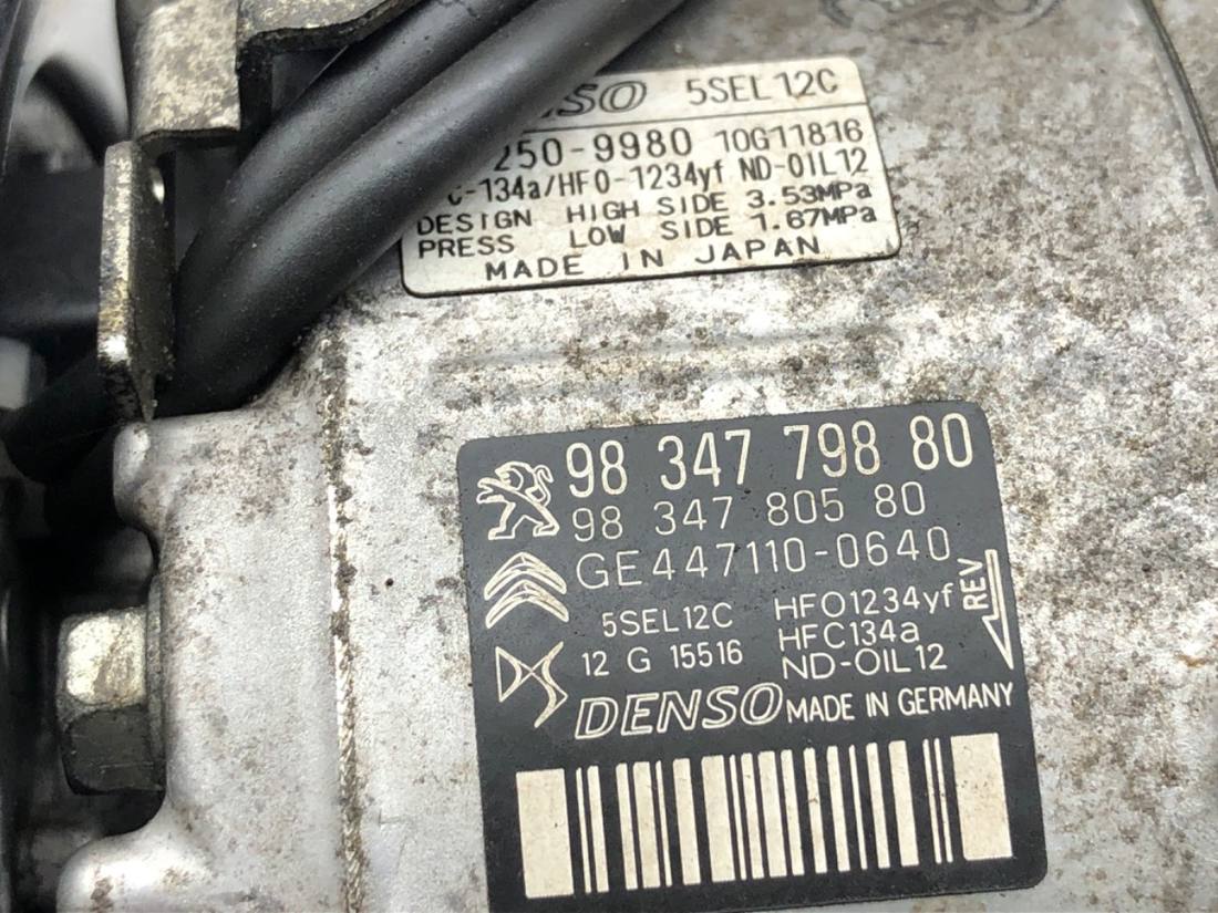 Компрессор кондиционера Opel Crossland 9834779880 — фото детали 5