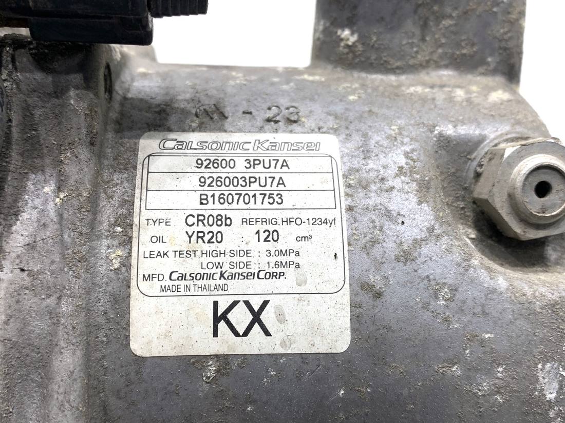 Компресор кондиціонера Nissan Juke 92600-3PU7A — фото деталі 4
