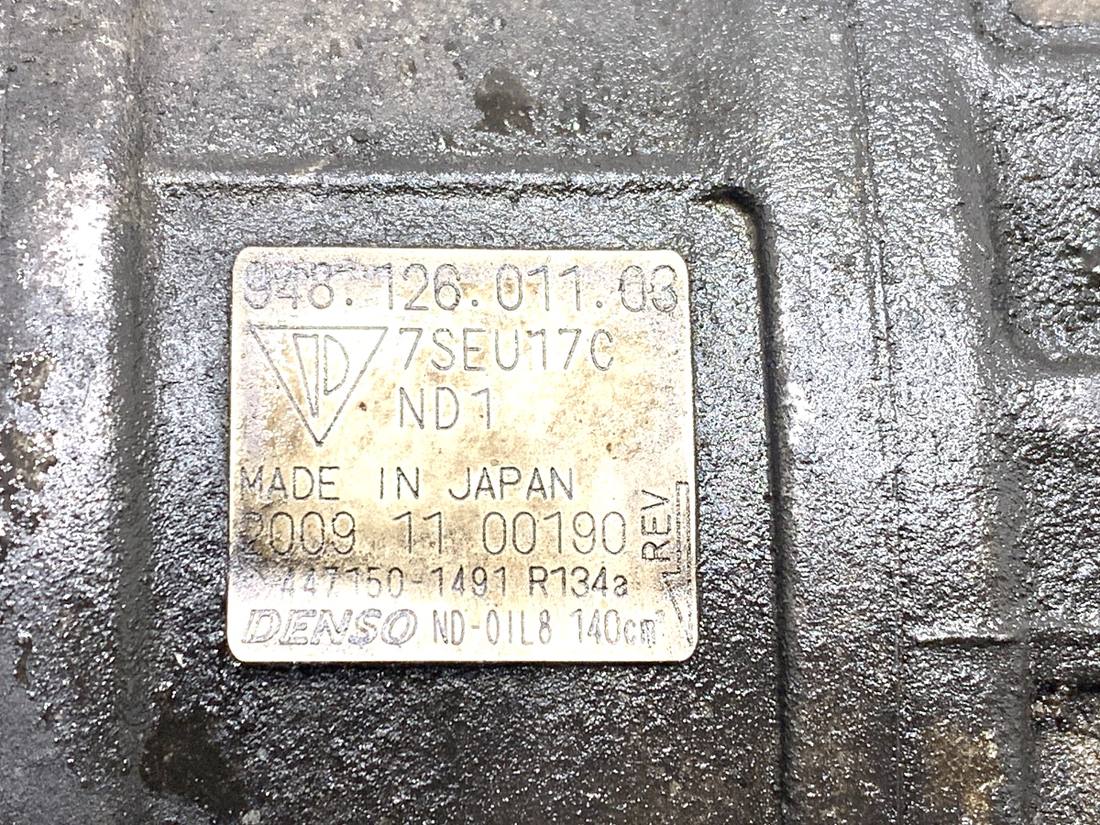 Компрессор кондиционера Porsche Panamera 94812601103 — фото детали 4