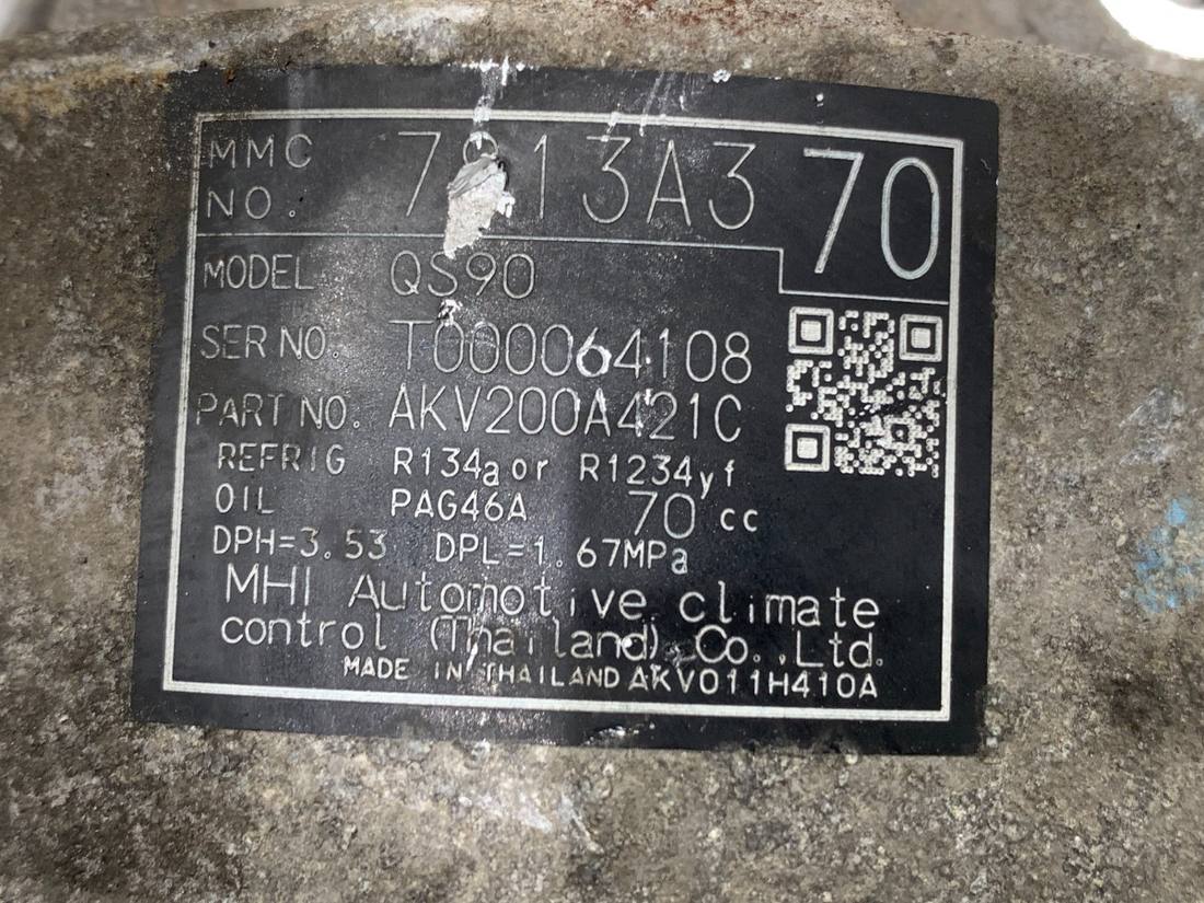 Компрессор кондиционера Mitsubishi Outlander 7813A370 — фото детали 4
