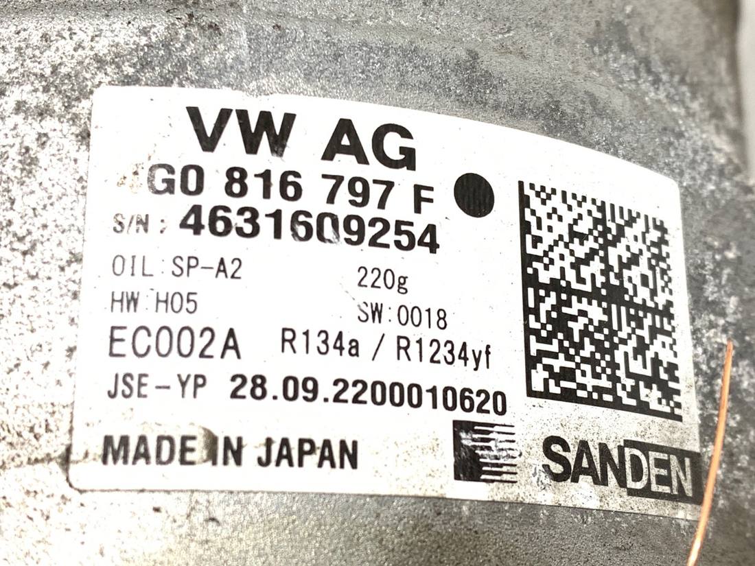 Компресор кондиціонера Audi A7 4G 4G0816797F — фото деталі 4