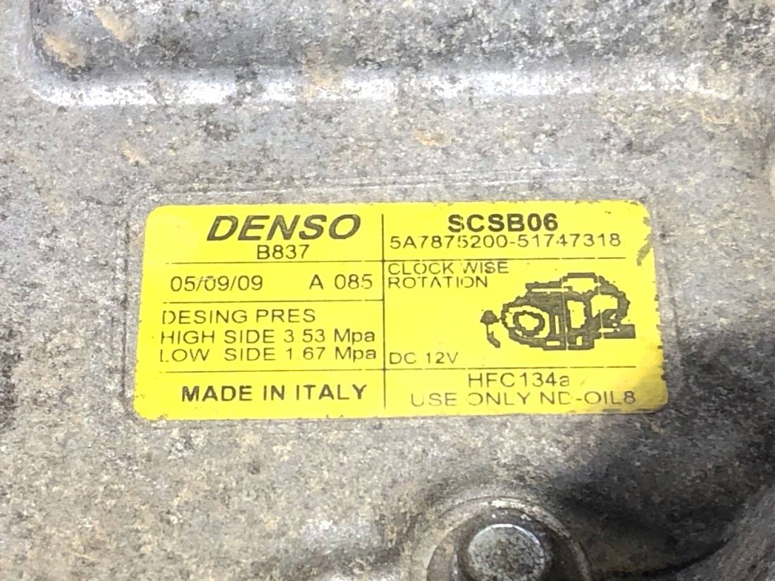 Компрессор кондиционера Fiat Bravo 5A7875200-51747318 — фото детали 4